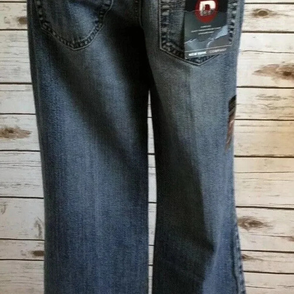 NEW YORK CO. Women Dark Wash Cotton Denim Blue Jeans Flared Leg Pants Size 2 NWT - Picture 7 of 12